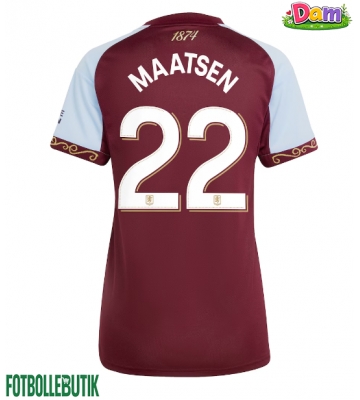 Aston Villa Ian Maatsen #22 Hemmatröja Kvinnor 2025-26 Kortärmad